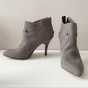 Saks Fifth Ave Suede Heel Boots